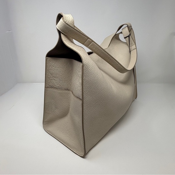 NWT CUYUNA Oversized Double Loop Bag | Ecru Leather - Picture 3 of 14